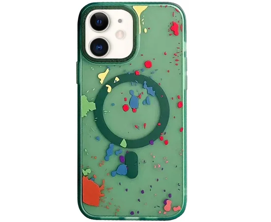 Чохол TPU+PC Flush with MagSafe для Apple iPhone 11 (6.1") Dark green