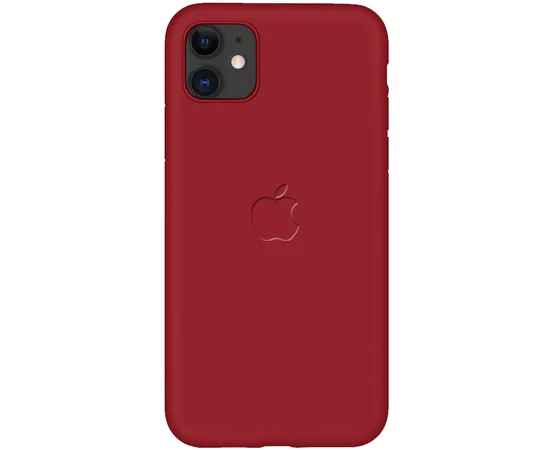 Чохол-накладка Soft-touch logo series для Apple iPhone 11 (6.1 ") Червоний / Dark Red