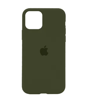 Чохол Silicone Case Full Protective (AA) для Apple iPhone 11 (6.1 ") Зелений / Dark Olive