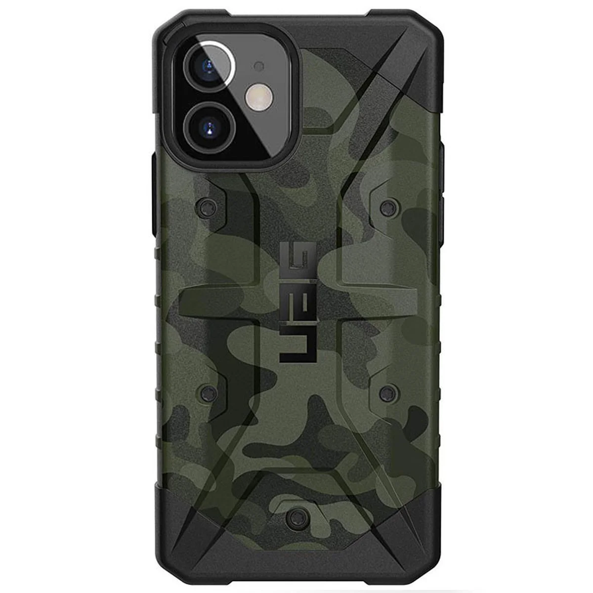 Ударопрочный чехол UAG Pathfinder камуфляж для Apple iPhone 12 mini (5.4") Зеленый