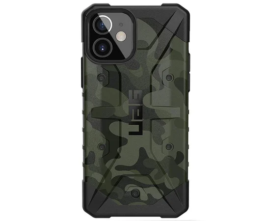 Ударопрочный чехол UAG Pathfinder камуфляж для Apple iPhone 12 mini (5.4") Зеленый