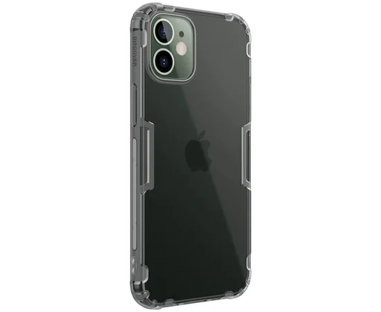 TPU чехол Nillkin Nature Series для Apple iPhone 12 mini (5.4") Серый (прозрачный)