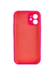 Чехол Silicone Case Full Camera Protective (AA) для Apple iPhone 12 mini (5.4") Розовый / Barbie pink