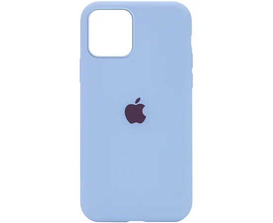 Чехол Silicone Case Full Protective (AA) для Apple iPhone 12 mini (5.4") Голубой / Lilac Blue