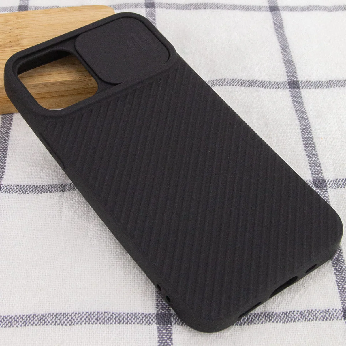 Чохол Camshield Square TPU зі шторкою для камери для Apple iPhone 12 mini (5.4 ") Чорний