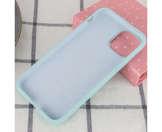 Чехол Silicone Case Full Protective (AA) для Apple iPhone 12 mini (5.4") Бирюзовый / Turquoise
