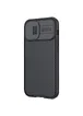 Карбоновая накладка Nillkin Camshield (шторка на камеру) для Apple iPhone 12 mini (5.4") Черный / Black