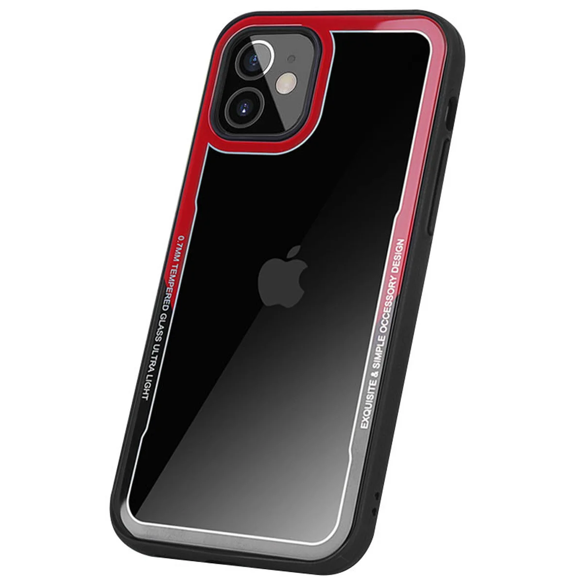 TPU+PC чехол G-Case Shock Crystal для Apple iPhone 12 mini (5.4") Черный / Красный