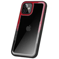 TPU+PC чехол G-Case Shock Crystal для Apple iPhone 12 mini (5.4") Черный / Красный