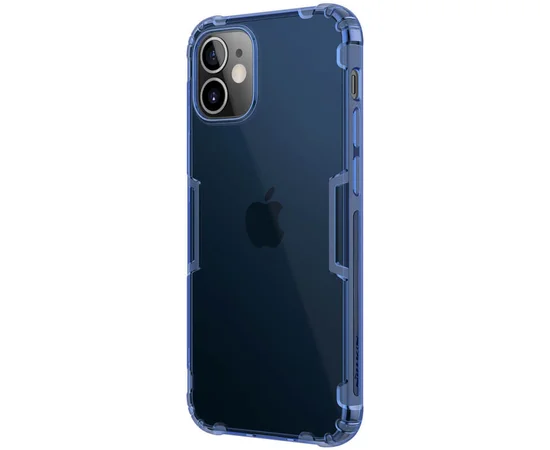 TPU чехол Nillkin Nature Series для Apple iPhone 12 mini (5.4") Синий (прозрачный)
