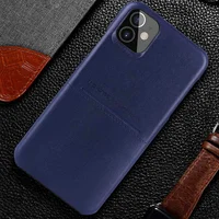 Кожаная накладка G-Case Cardcool Series для Apple iPhone 12 mini (5.4") Синий