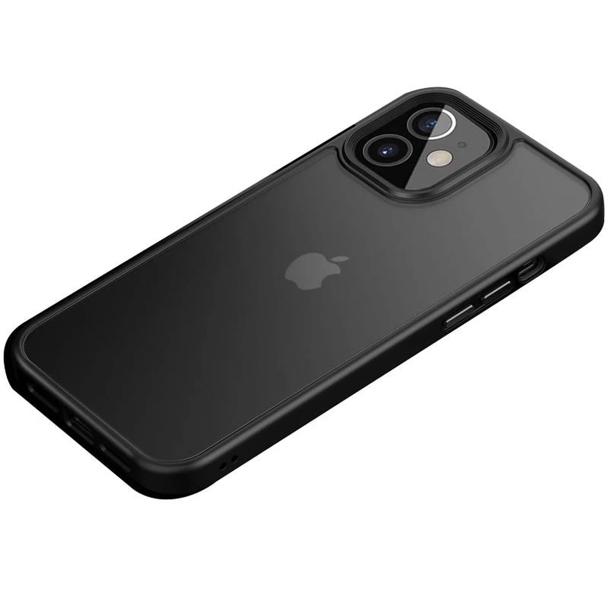 TPU+PC чехол Metal Buttons для Apple iPhone 12 mini (5.4") Черный