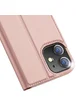 Чехол-книжка Dux Ducis с карманом для визиток для Apple iPhone 12 mini (5.4") Rose Gold