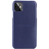Кожаная накладка G-Case Cardcool Series для Apple iPhone 12 mini (5.4") Синий