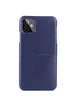 Кожаная накладка G-Case Cardcool Series для Apple iPhone 12 mini (5.4") Синий