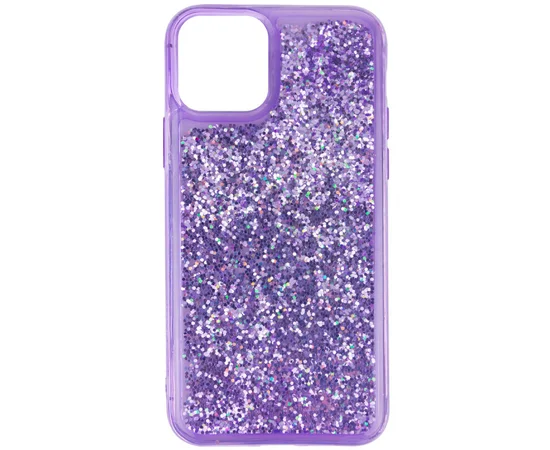 TPU+PC чехол Sparkle (glitter) для Apple iPhone 12 mini (5.4") Фиолетовый