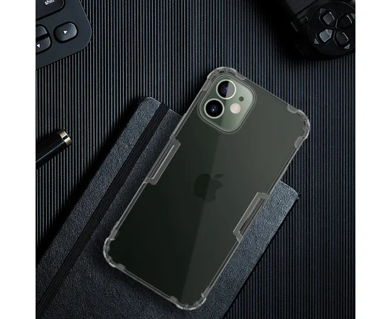 TPU чехол Nillkin Nature Series для Apple iPhone 12 mini (5.4") Серый (прозрачный)
