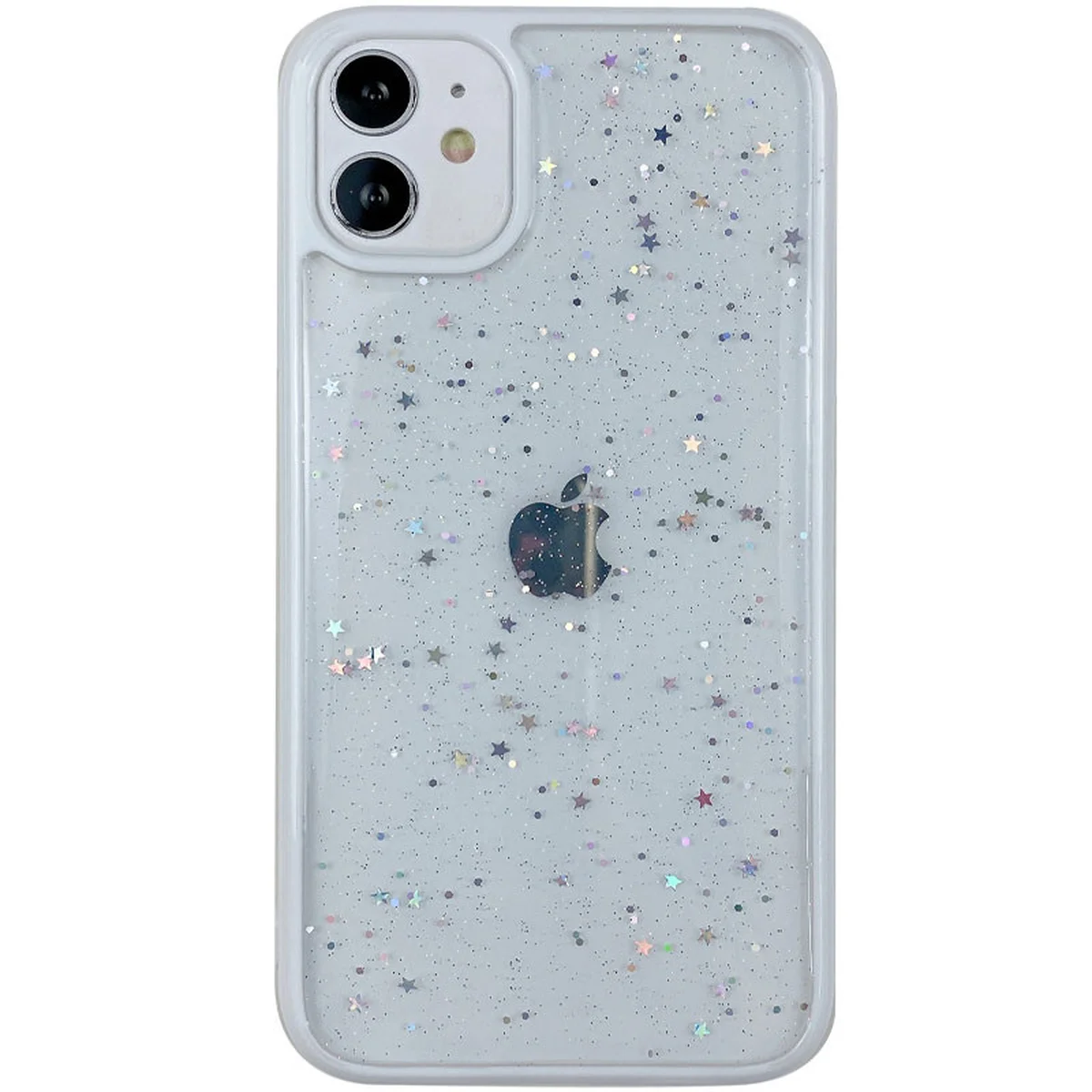 TPU+PC чехол Shiny Stars для Apple iPhone 12 mini (5.4") Белый
