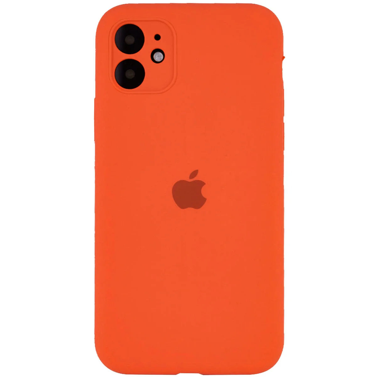 Чохол Silicone Case Full Camera Protective (AA) для Apple iPhone 12 mini (5.4 ") Помаранчевий / Kumquat