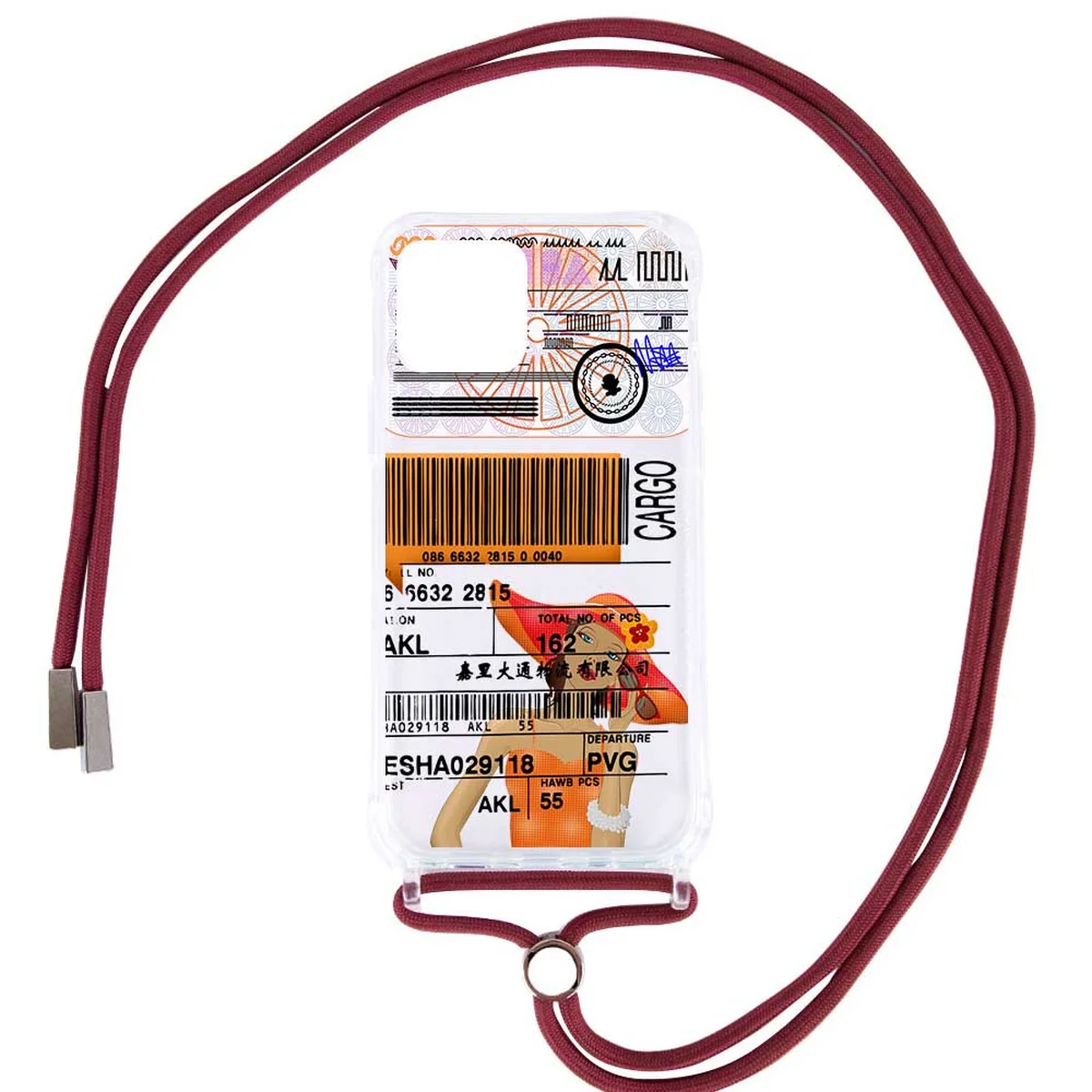 Чохол TPU Crossbody Street Style для Apple iPhone 12 mini (5.4 ") Cargo / Червоно-Коричневий