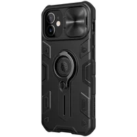 TPU+PC чехол Nillkin CamShield Armor without logo (шторка на камеру) для Apple iPhone 12 mini (5.4") Черный