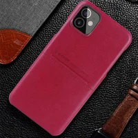 Шкіряна накладка G-Case Cardcool Series для Apple iPhone 12 mini (5.4 ") Червоний