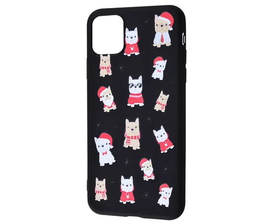 TPU чехол WAVE Fancy для Apple iPhone 12 mini (5.4") Dogs / Black