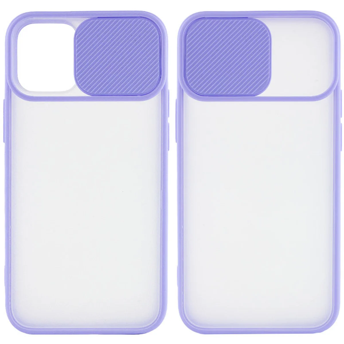 Чехол Camshield mate TPU со шторкой для камеры для Apple iPhone 12 mini (5.4") Сиреневый