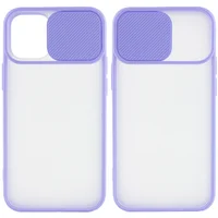 Чехол Camshield mate TPU со шторкой для камеры для Apple iPhone 12 mini (5.4") Сиреневый