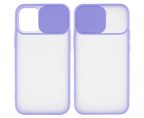 Чехол Camshield mate TPU со шторкой для камеры для Apple iPhone 12 mini (5.4") Сиреневый