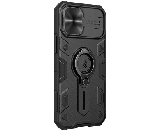 TPU+PC чехол Nillkin CamShield Armor (шторка на камеру) для Apple iPhone 12 mini (5.4") Черный