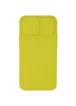 Чехол Camshield Square TPU со шторкой для камеры для Apple iPhone 12 mini (5.4") Желтый