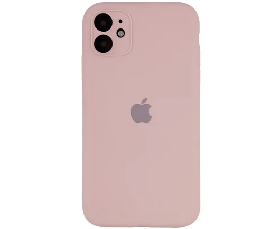 Чехол Silicone Case Full Camera Protective (AA) для Apple iPhone 12 mini (5.4") Розовый / Pink Sand
