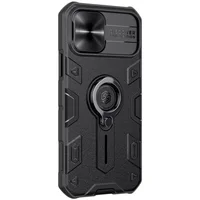 TPU+PC чехол Nillkin CamShield Armor without logo (шторка на камеру) для Apple iPhone 12 mini (5.4") Черный