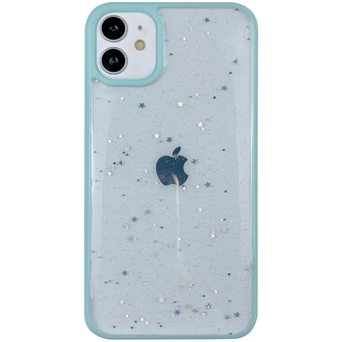 TPU+PC чехол Shiny Stars для Apple iPhone 12 mini (5.4") Мятный