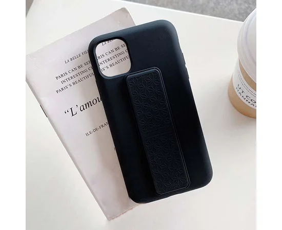 Чехол Silicone Case Hand Holder для Apple iPhone 12 mini (5.4") Черный / Black