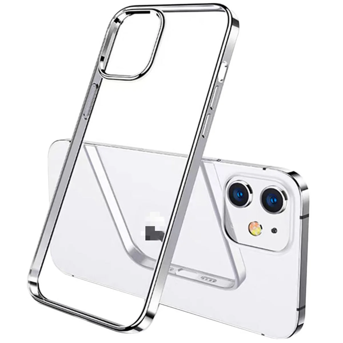 TPU чехол G-Case Shiny Series для Apple iPhone 12 mini (5.4") Серебряный