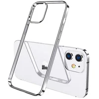 TPU чехол G-Case Shiny Series для Apple iPhone 12 mini (5.4") Серебряный