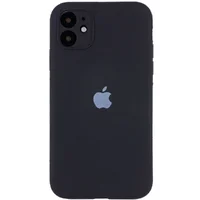 Чехол Silicone Case Full Camera Protective (AA) для Apple iPhone 12 mini (5.4") Черный / Black