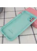 Чехол Silicone Case Full Camera Protective (AA) для Apple iPhone 12 mini (5.4") Бирюзовый / Ice Blue
