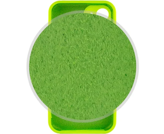 Чехол Silicone Case Full Camera Protective (AA) для Apple iPhone 12 mini (5.4") Салатовый / Neon green