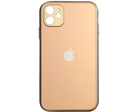 TPU+Glass чехол Matte Candy Full camera для Apple iPhone 12 mini (5.4") Золотой