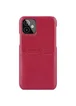 Кожаная накладка G-Case Cardcool Series для Apple iPhone 12 mini (5.4") Красный