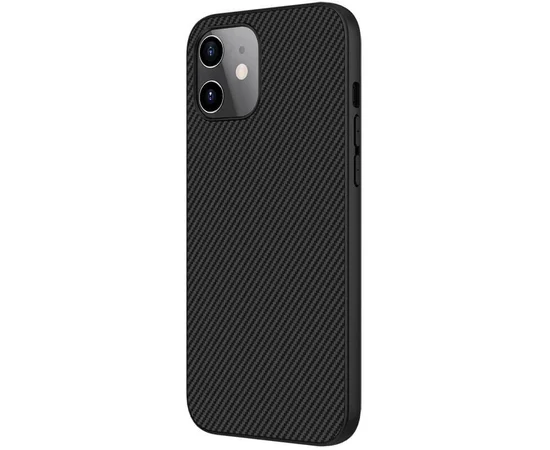 Карбоновая накладка Nillkin Synthetic Fiber series для Apple iPhone 12 mini (5.4") Черный