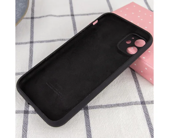 Чехол Silicone Case Full Camera Protective (AA) для Apple iPhone 12 mini (5.4") Черный / Black