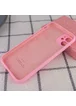 Чехол Silicone Case Full Camera Protective (AA) для Apple iPhone 12 mini (5.4") Розовый / Light pink