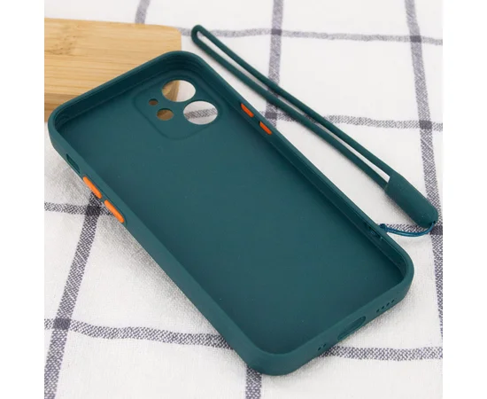 Чехол TPU Square Full Camera для Apple iPhone 12 mini (5.4") Зеленый