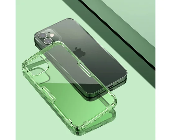 TPU чехол Nillkin Nature Series для Apple iPhone 12 mini (5.4") Темно-зеленый (прозрачный)