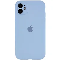 Чохол Silicone Case Full Camera Protective (AA) для Apple iPhone 12 mini (5.4 ") Блакитний / Lilac Blue