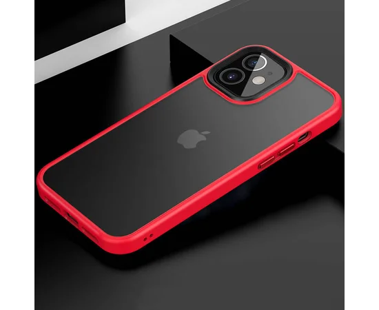TPU+PC чехол Metal Buttons для Apple iPhone 12 mini (5.4") Красный